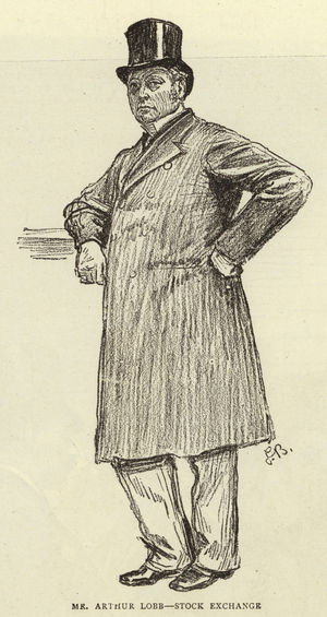 Mr Arthur Lobb, Stock Exchange (engraving)
