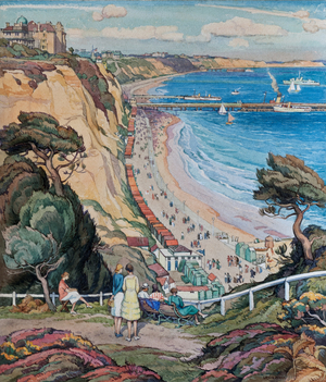 The Bay from Durley Chine (w/c on paper)