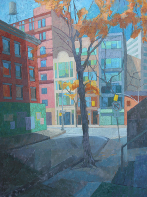 White Street, 2016 (oil on gesso panel)