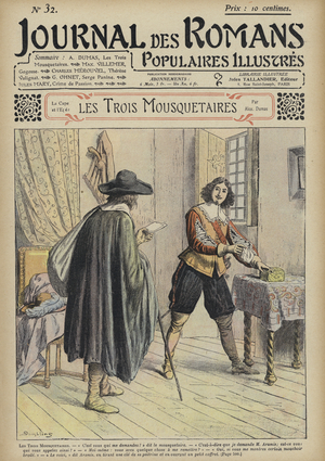 Les Trois Mousquetaires by Alexandre Dumas (colour litho)
