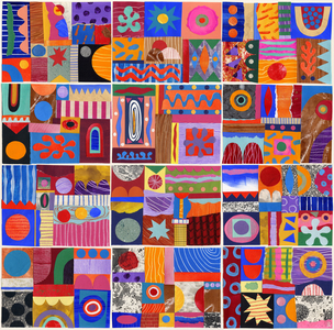 Collage 12, 2022, (mixed media on paper)