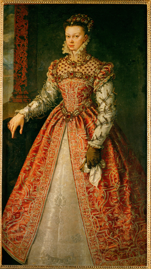 Elisabeth of Valois, daughter of Henri II and Catherine of Medicis … (painting on canvas)