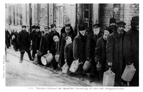 German Occupation on the Eastern Front in WWI, 1914-18 (b/w photo)