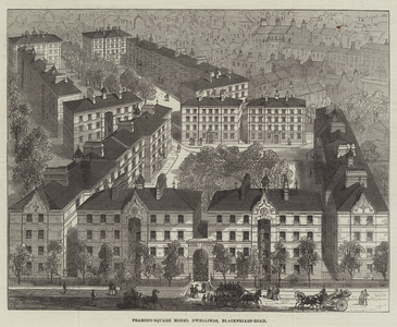 Peabody-Square Model Dwellings, Blackfriars-Road (engraving)