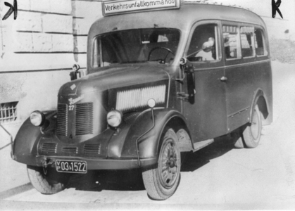 Vehicles of the People's Police 50s, c.1950 (photo)