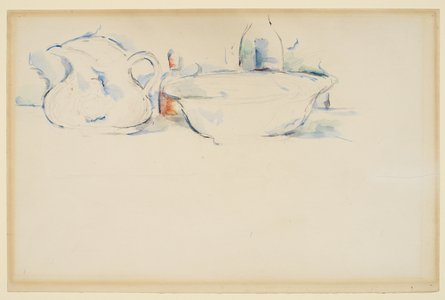 Nature morte, objets de toilette, c.1885-90 (graphite and watercolour on paper)