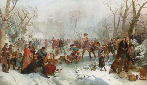 Winter, St James's Park, London, 1858 (oil on canvas)