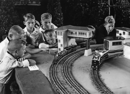 100th anniversary of the German Railway, 1935 (b/w photo)