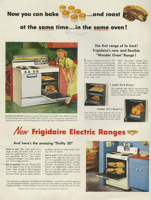 Frigidaire Magazine Advert, USA, 1950s