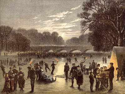 On the Serpentine (colour litho)