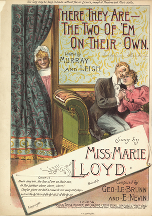 There They Are - The Two of 'Em On Their Own (colour litho)