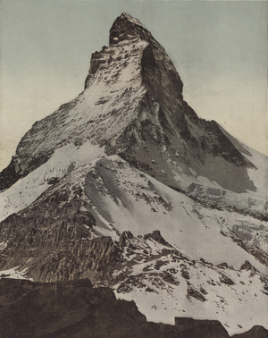 The Matterhorn, Switzerland (coloured photo)