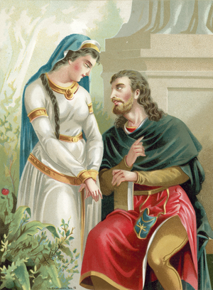 Eloise and Abelard (chromolitho)