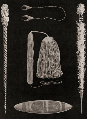 Objects important in Australian Aborigine ceremonies