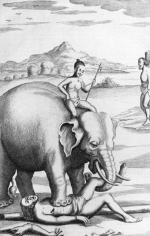 Sri Lanka: 'An execution by elephant' (Knox, 1681).