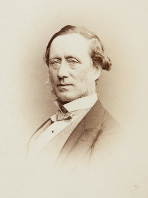 Portrait of William Sterndale Bennett, c.1860s (b/w photo)