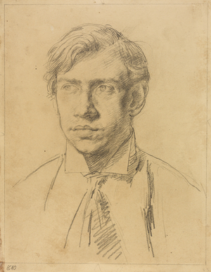 Portrait of Derwent Lees, c.1910-11 (pencil on paper)