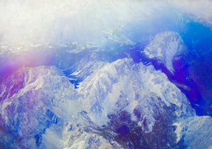 Mountain Flare, 2019 (manipulated photography)