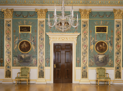 The Painted Room, detail of the north wall (photo)