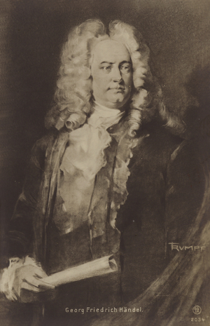 Portrait of George Friedrich Handel (litho)