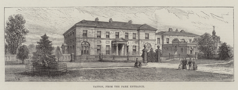 Tatton, from the Park Entrance (engraving)