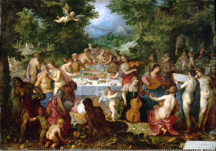 A feast for gods (oil on copper)