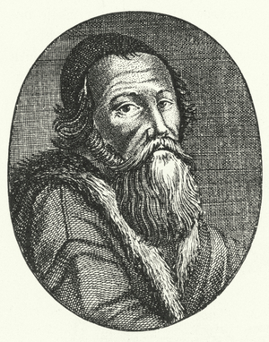 Amos Comenius, Czech writer and philosopher (engraving)