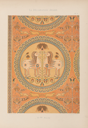 Étoffe de tenture, 1885 (imprinted material)
