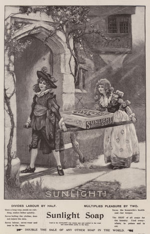 Advertisement, Sunlight Soap (engraving)