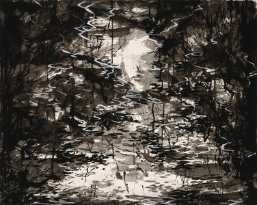 Untitled, 1978 (ink & gouache on paper mounted on linen)