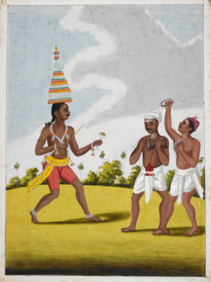 Dancers of the Mariyamman cult;