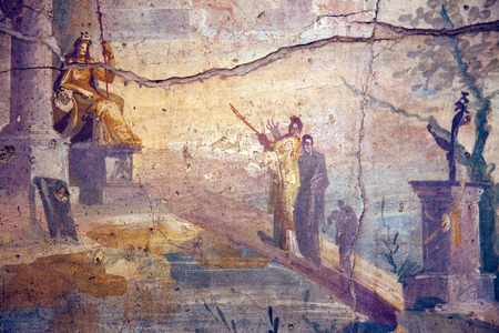 Wall and Idyllic Landscape, fresco from the Villa of Agrippa Postumo, Boscotrecase (fresco)