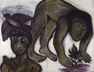 Dreamy-Eyed Boy, 1992 (charcoal, conté and paper)