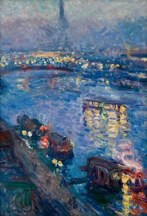The Seine at Paris - Pont de Grenelle, 1901 (oil on canvas)