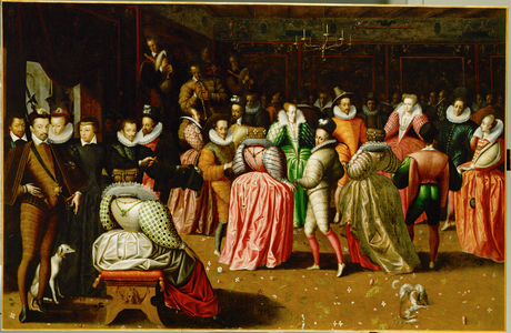 Court ball at the Palais du Louvre on the occasion ofthe wedding of Anne, Duc de Joyeuse …