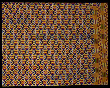 Kente Cloth, 1900-1910 (cotton and rayon)