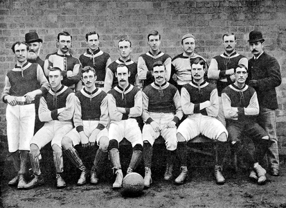Aston Villa Football Club during the 1891-1892 season, 1891 (b/w photo)