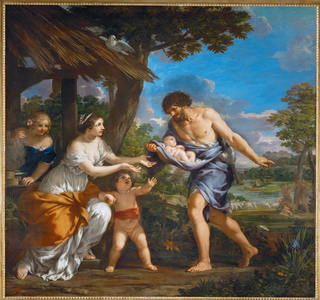 Romulus and Remus found by Faustus …
