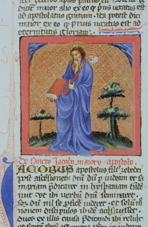 Ms Gen 1111 Page from the 'Legenda Aurea', Bruges, c.1400-10 (vellum)