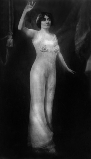 French actress Cora Laparcerie as Lysistrata, postcard, c. 1907