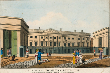 The Royal Mint (coloured engraving)