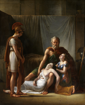The Death of Belisarius' Wife (oil on canvas) 