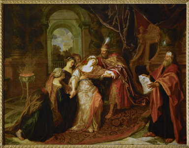 L' evanouissement d' Esther, before 1697 Esther swooning …