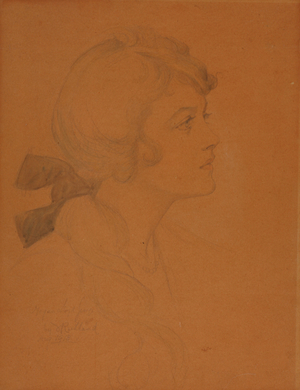Megan Lloyd-George, 1918 (pencil & wash on paper)