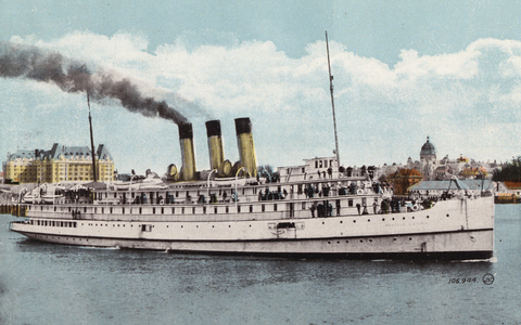 Victoria, British Columbia: CPR SS "Princess Victoria" (colour photo)
