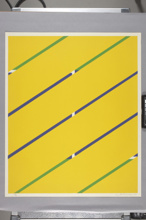 Untitled, Plate 1 (colour lithograph on white arches cover)