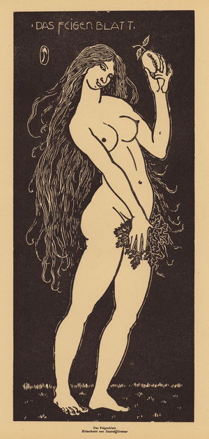 The Fig Leaf (woodcut)