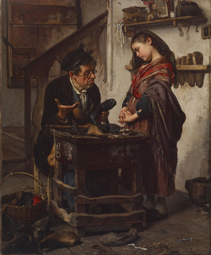 The Hopeless Case, 1871 (oil on fabric)