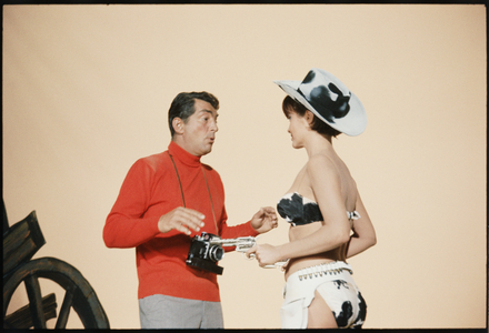 Dean Martin as Matt Helm on set 'The Silencers', 1966 (photo)