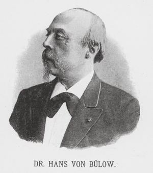 Celebrated pianists: Dr Hans von Bulow (b/w photo)